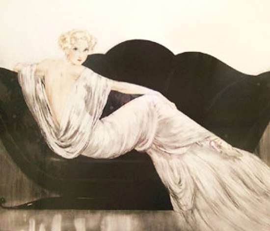 ルイ・イカールの絵画作品　タイトルは、 ソファーThe Sofa